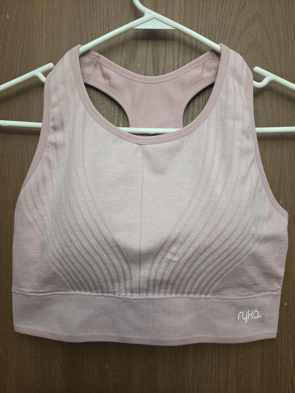 Ryka Pink Seamless Racerback Sports Bra